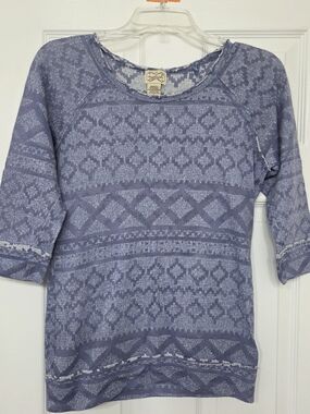 eyelash couture Lavender Blue Knit Top